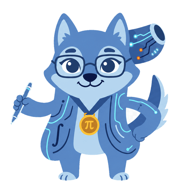 Plobo, o mascote e tutor de matemática do MathScout